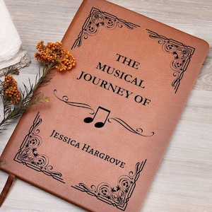 Personalisiertes Musiktagebuch, Song schreibendes Notizbuch, Musik Geschenk, Song Writer Geschenk, Musiker Geschenk, Song schreiben, Musiknoten, Buch für Texte
