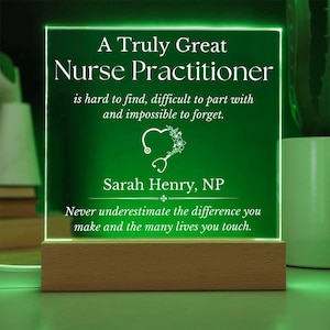 Personalized Nurse Practitioner Sign, Nurse Practitioner Graduation Gifts, Gifts for Nurse Practitioner, Nurse Practitioner Appreciation, NP image 6
