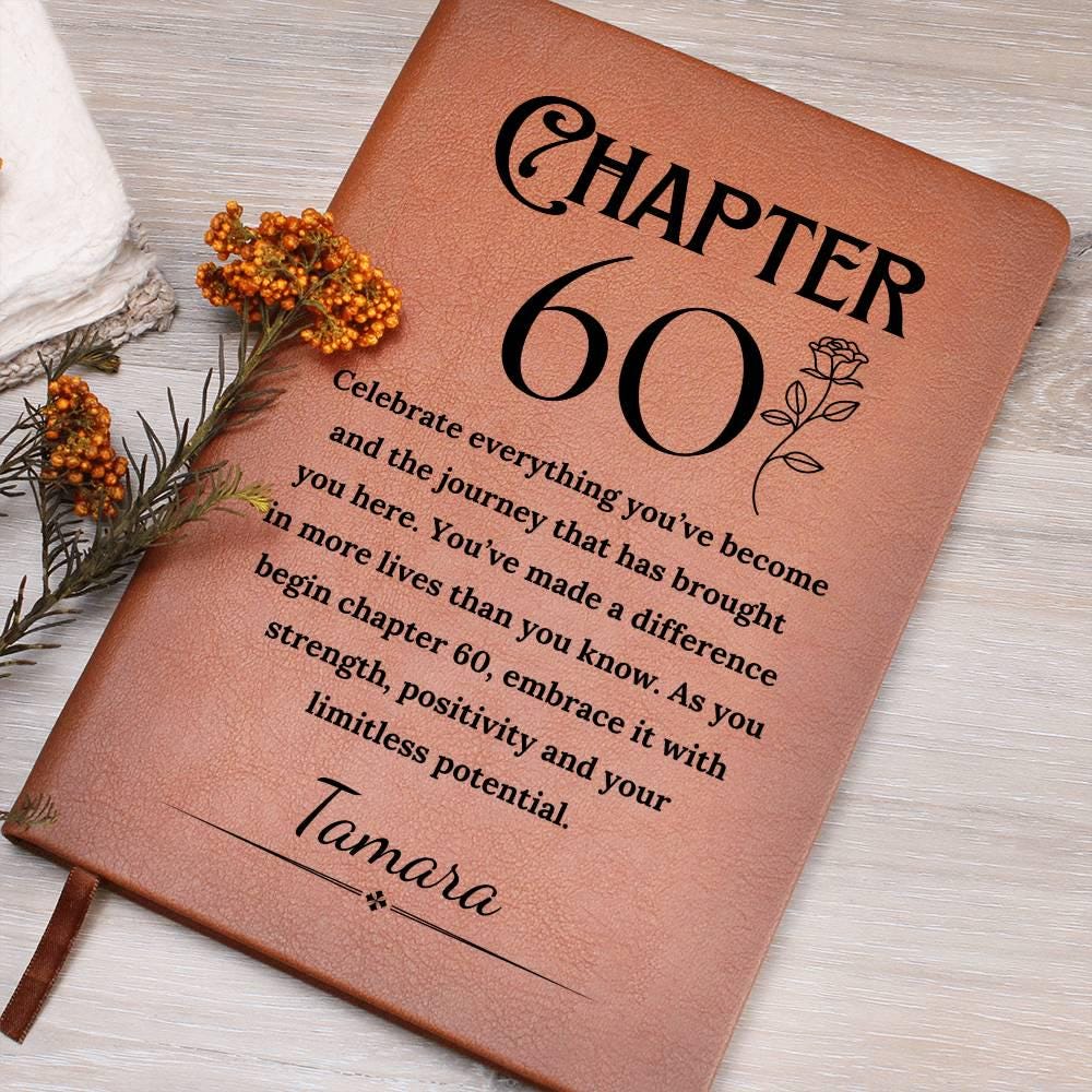 60th Birthday Gift Turning Fifty Notebook, 60 Years Old Gift for Her, 60th Birthday Gift for Sister Aunt Bestie Coworker, Turning Sixty Gift