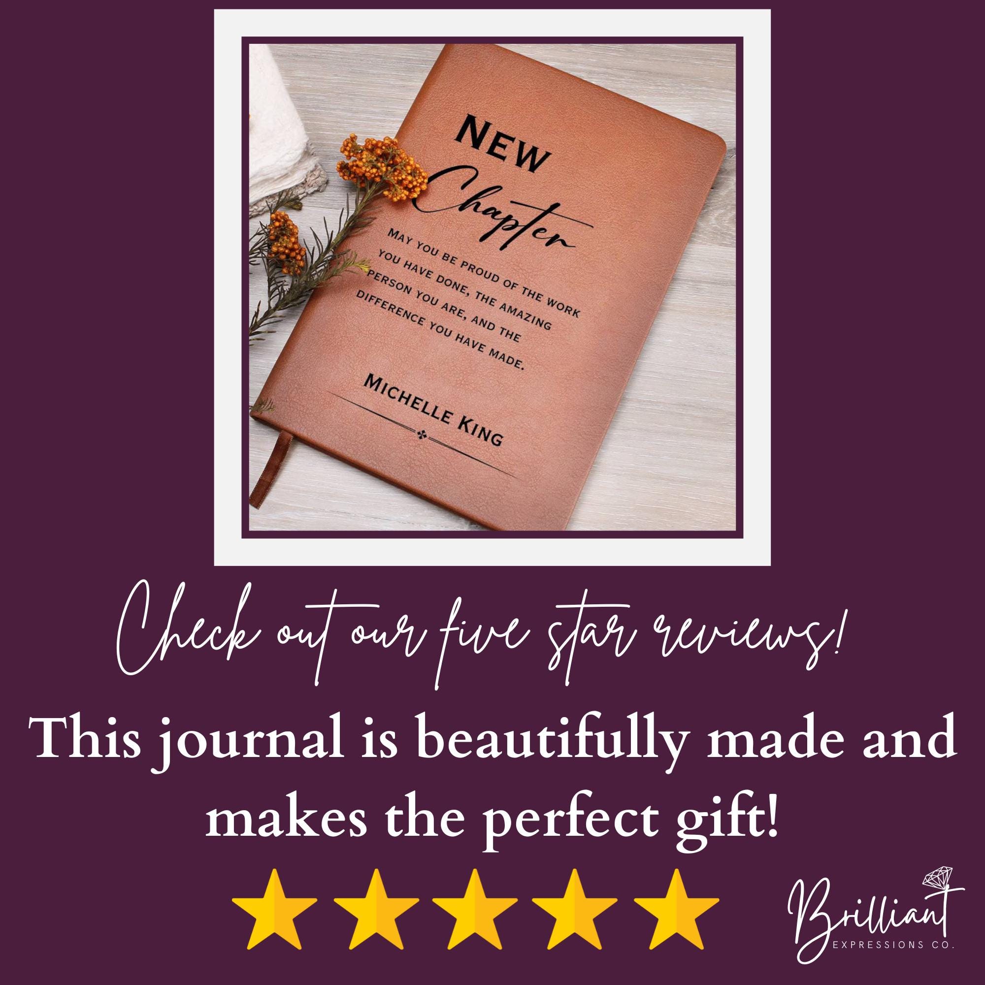 New Chapter Journal - Retirement Gift, Retirement of Coworker, Retirement Gifts for Women Coworker, Nurse Retirement, Corporate Gifts, Boss