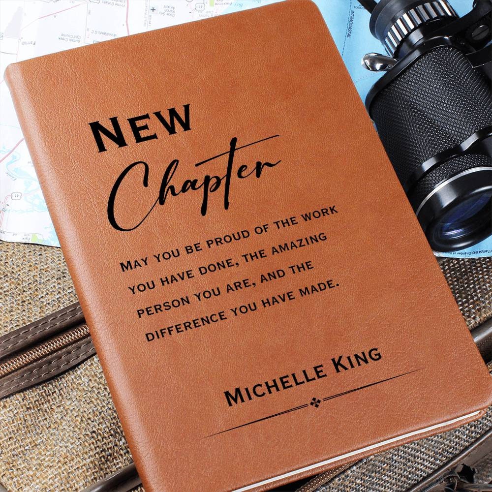 New Chapter Journal - Retirement Gift, Retirement of Coworker, Retirement Gifts for Women Coworker, Nurse Retirement, Corporate Gifts, Boss