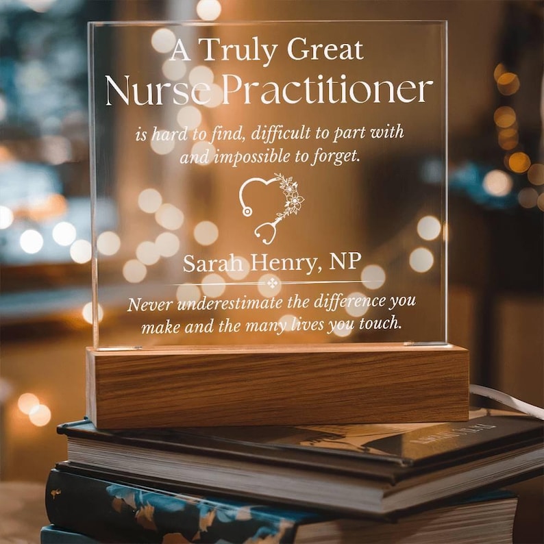 Personalized Nurse Practitioner Sign, Nurse Practitioner Graduation Gifts, Gifts for Nurse Practitioner, Nurse Practitioner Appreciation, NP image 7