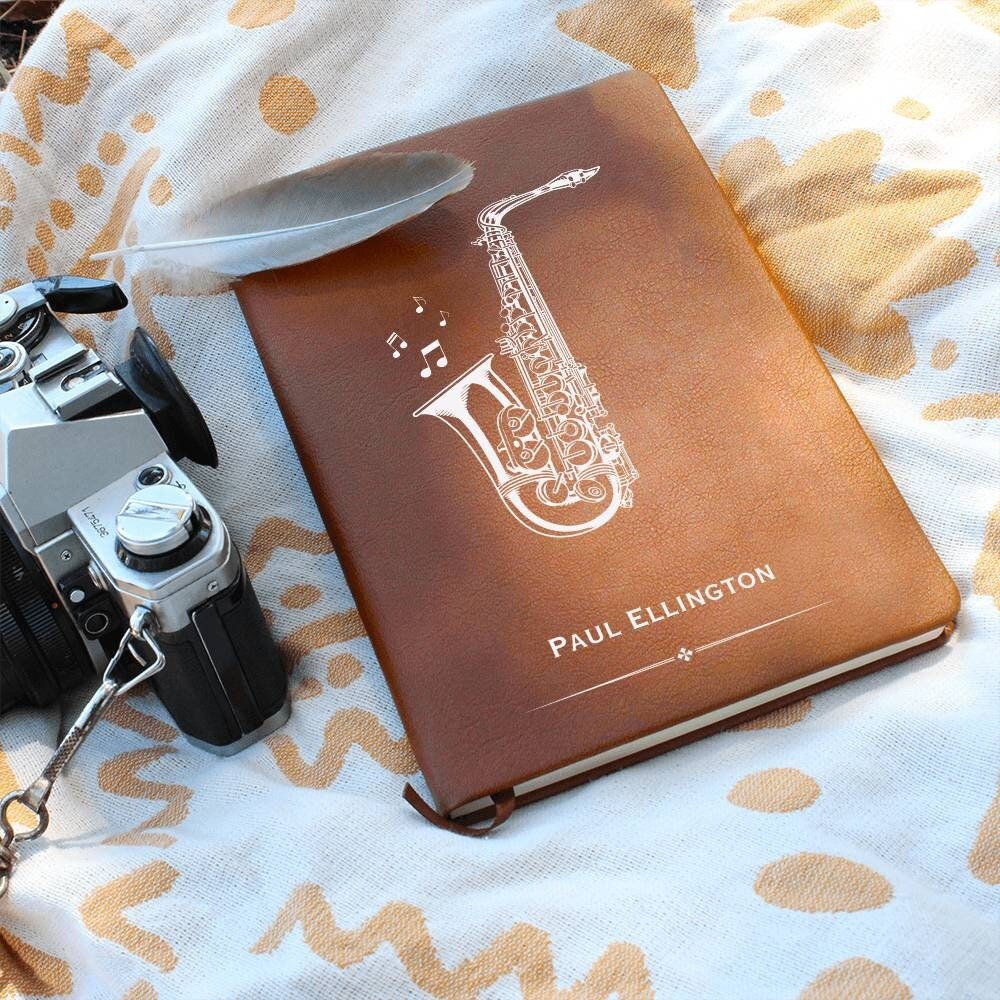 Personalized Saxophone Journal, Saxophone Player, Saxophone Lover
