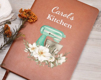 Regalo da panettiere personalizzato, regalo personalizzato per la mamma, quaderno di cucina, libro di ricette personalizzato, libro di cottura, diario dello chef, quaderno da cucina, festa della mamma