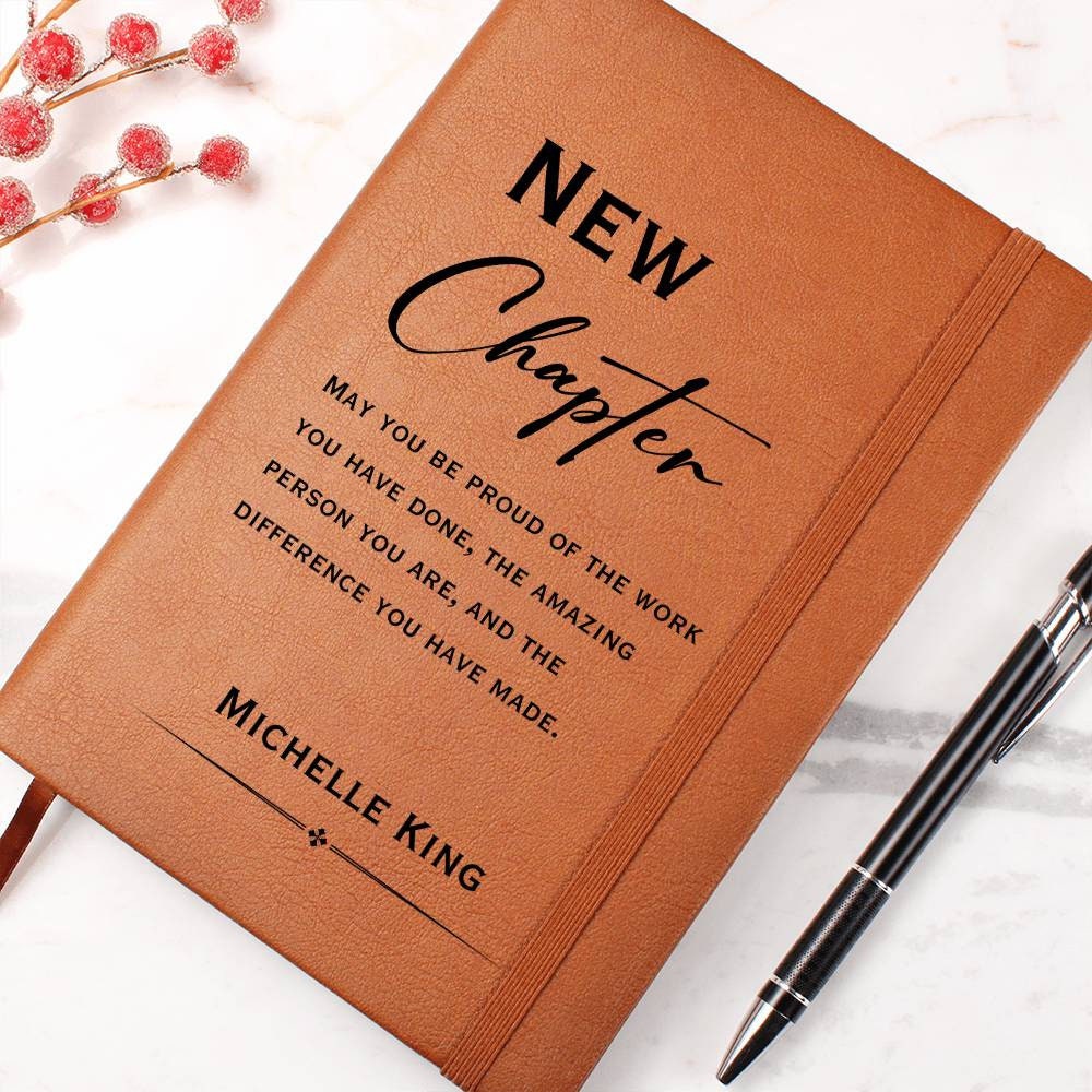 New Chapter Journal - Retirement Gift, Retirement of Coworker, Retirement Gifts for Women Coworker, Nurse Retirement, Corporate Gifts, Boss