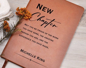New Chapter Journal - Retirement Gift, Retirement of Coworker, Retirement Gifts for Women Coworker, Nurse Retirement, Corporate Gifts, Boss