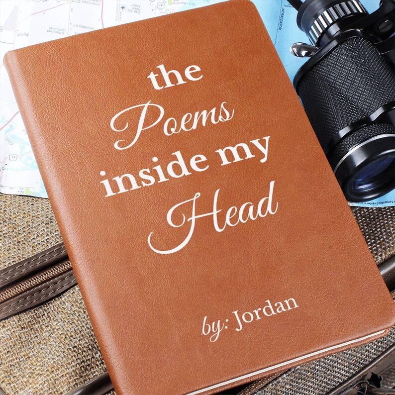 The Poems Inside My Head Journal, Personalized Writing Notebook, Gift