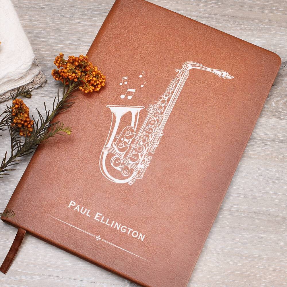 Personalized Saxophone Journal, Saxophone Player, Saxophone Lover