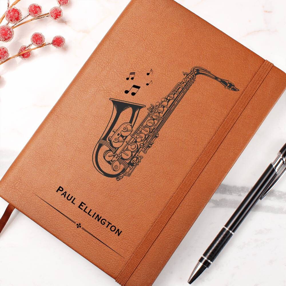 Personalized Saxophone Journal, Saxophone Player, Saxophone Lover