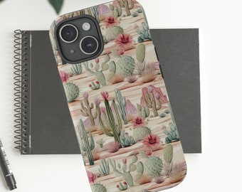 Cacti Phone Case, Cute Cactus Pattern Phone Case, iPhone 15 Case, iPhone 14 Case, iPhone 14 Pro Max, iPhone 13 Pro Max, Samsung Phone Case