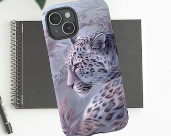 Leopard Phone Case,  Animal Phone Case, Pastel Phone Case, iPhone 15 Case, iPhone 15 Pro Case, iPhone 14 Case, iPhone 13 Pro Case, Samsung