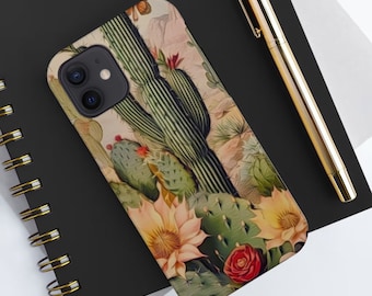 Cactus Phone Case, Desert Phone Case, Cacti iPhone Tough Case, iPhone 12, iPhone 13 Pro Max, iPhone 14 Case, iPhone 15 Case, Samsung S23