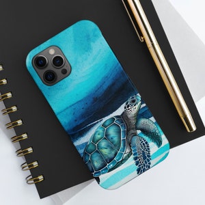 Sea Turtle Phone Case, Ocean Animal iPhone Tough Case, Ocean Phone Case, Sea Turtle Gifts, iPhone 14 Case, iPhone 13 Pro, iPhone 15, Samsung