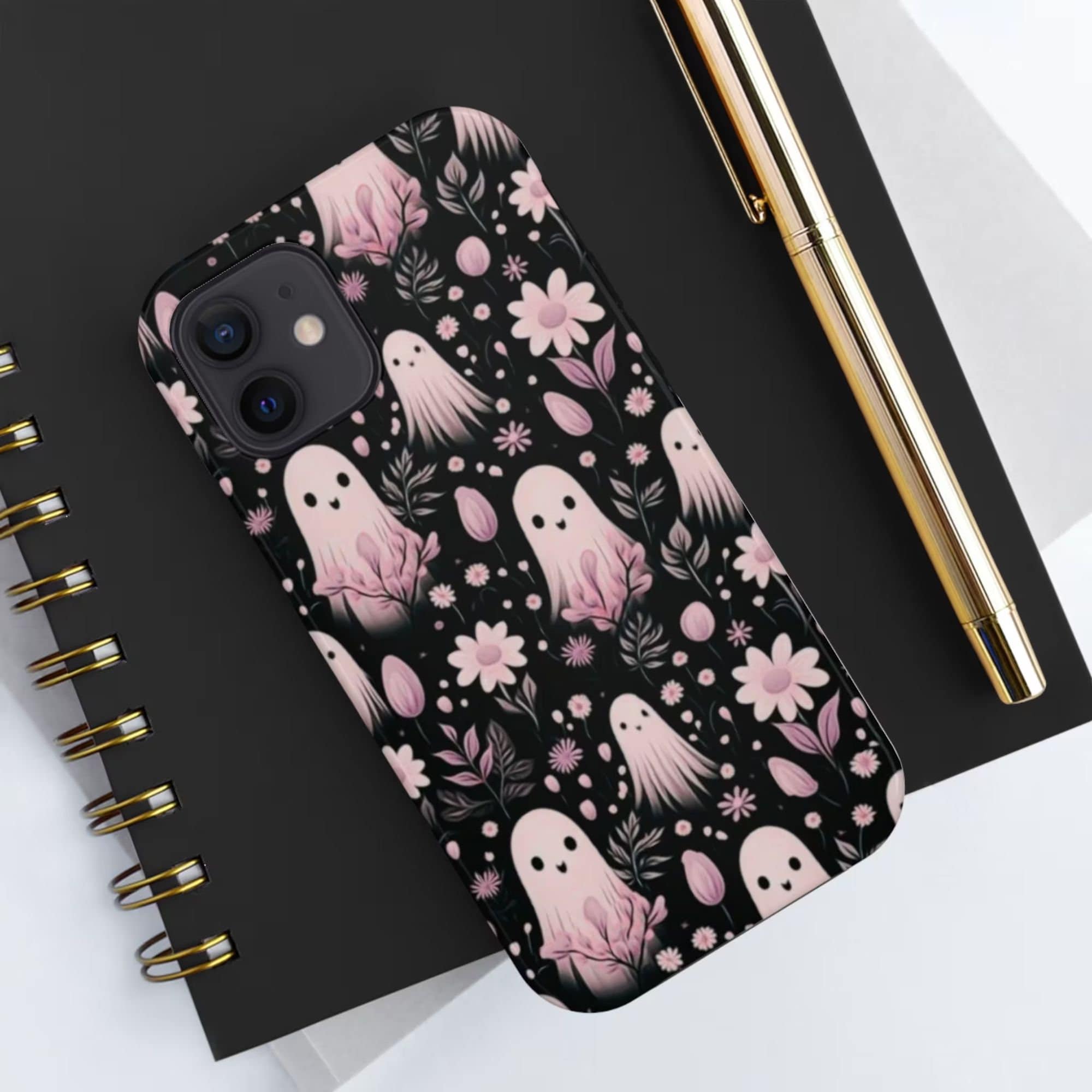 Ghost Phone Case, Cute Ghosts Phone Case, Spooky iPhone Tough Case, iphone 15 Case, iPhone 14 Pro Max, iPhone 12 13 Pro Max, Samsung S23