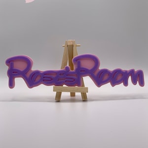 Disney Inspired 3D Printed Personalised Name Door Sign