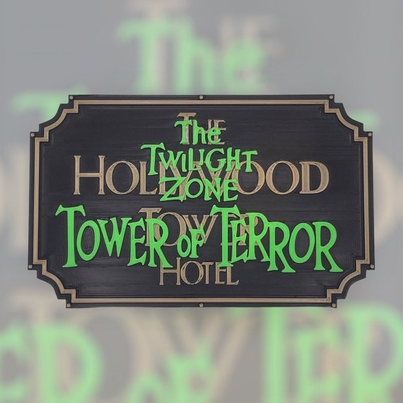 Disney Tower of Terror, Hollywood Tower Hotel Inspired 3D Printed