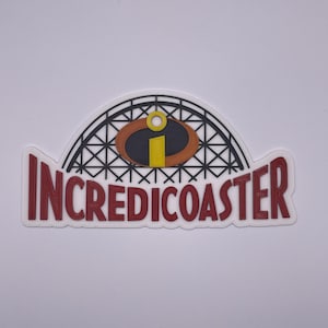 Disney California Adventure Incredicoaster Inspired 3D Printed Sign ...