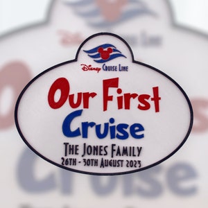 Personalised Disney Cruise Line Inspired "Our First Cruise" or " My First Cruise" Stateroom Door Sign Decoration | Magnetic 3D Printed Sign