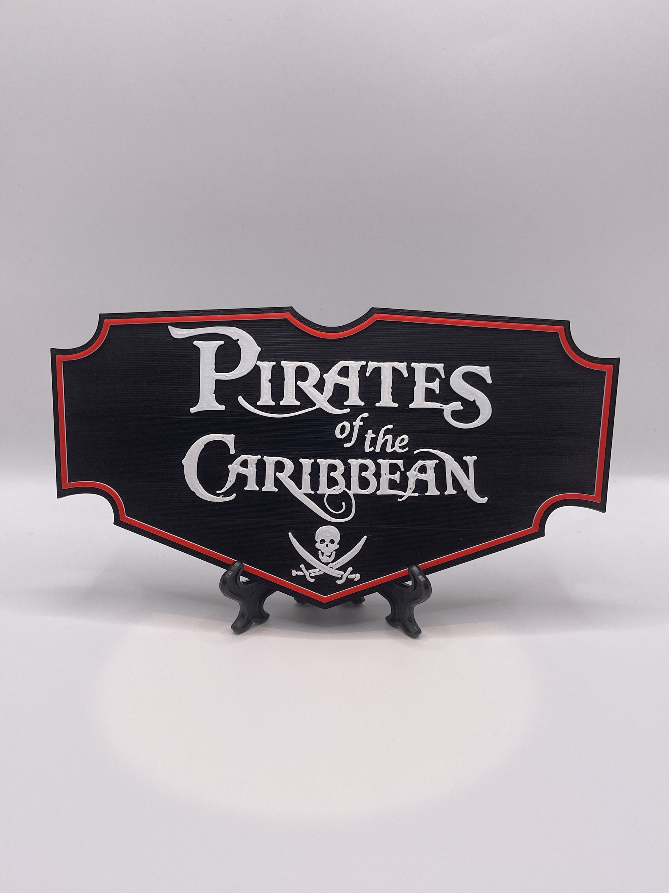 Pirates of the Caribbean Ride Inspired 3D Printed Sign Plaque - Etsy
