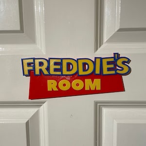 Toy Story Inspired 3D Printed Door Sign | Personalised Kids&#39; Room Décor