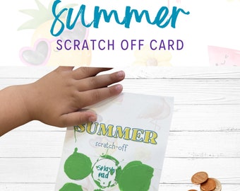 DIY Summer Scratch Off | Fun Educational Exciting Activity for Kids to Do This Summer