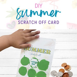 DIY Summer Scratch Off | Fun Educational Exciting Activity for Kids to Do This Summer