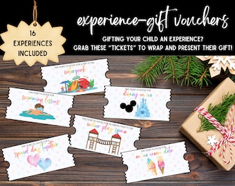 Experience Coupon Voucher Ticket | Experience Gifts for Kids | Digital Download | Printable Experience Gift to Wrap