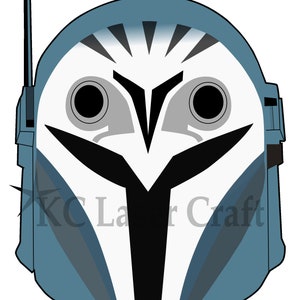 Star Wars Bo Katan Helmet Digital Download - SVG JPEG PNG Cricut , Cutter Machines , Season 7 , Siege of Mandalore Mandalorian Kryze