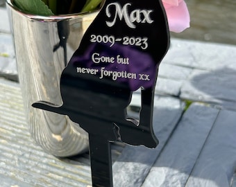 Personalised Pet Dog, Labrador Memorial Plaque, Ground Stake, Grave Marker for Cemetery or Garden