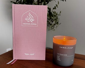 Diário de Gratidão Muçulmano em Linho Rosa: Sugestões Diárias e Registro de Adoração