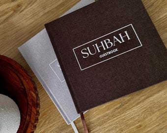 Livro de Visitas de Mesa de Centro Islâmico Suhbah – Sugestões Guiadas, Citações sobre Hospitalidade, Como Receber com Elegância