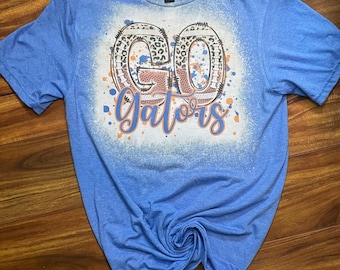 Go Gators, Hand Bleached T-Shirt