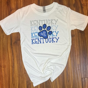 Kentucky Football Long Sleeve or Short Sleeve Shirt| University of Kentucky| Wildcats| Kentucky Game Day| Kentucky Wildcats| UK|
