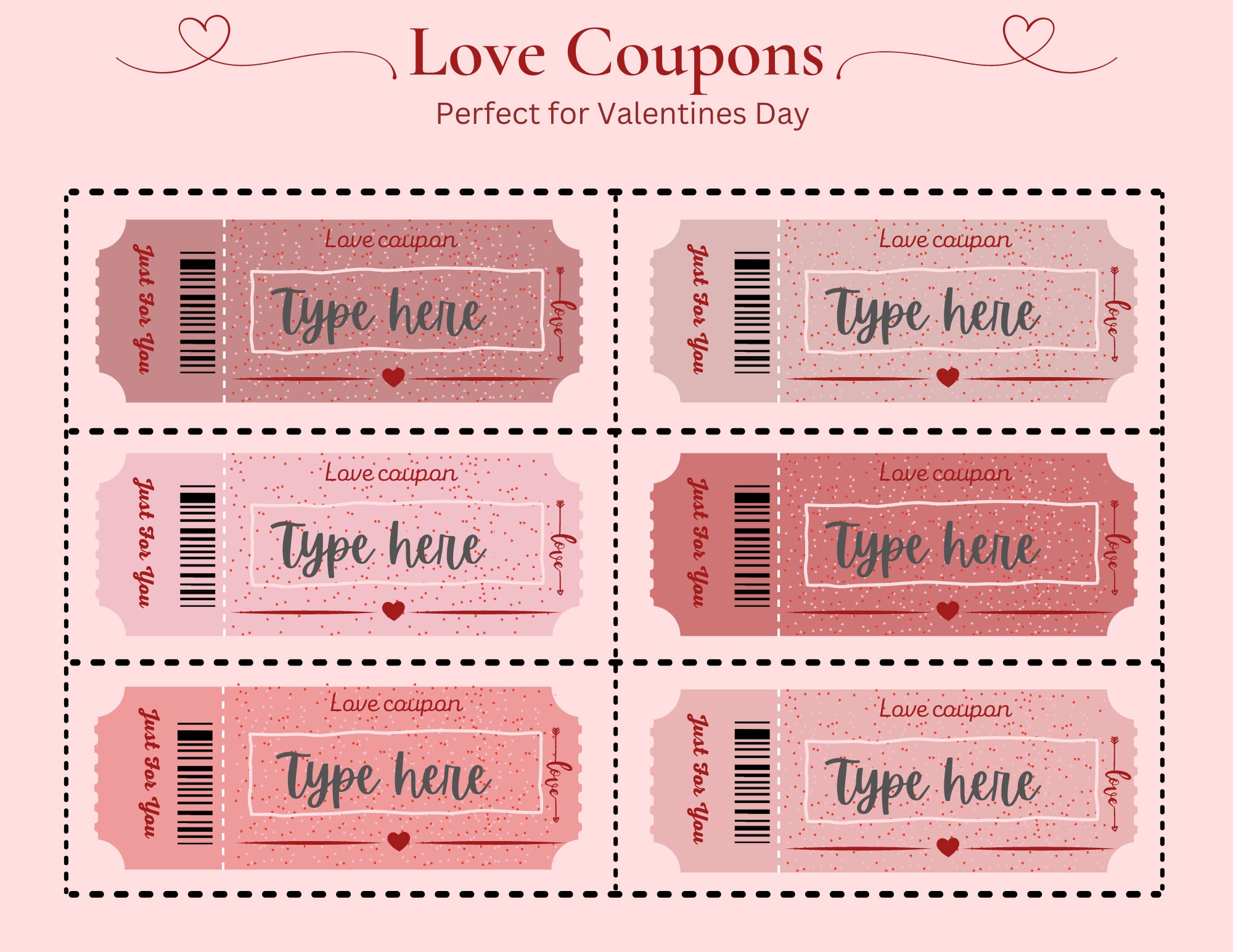 Coupon Per Gli Innamorati Biglietti Per San Valentino Set Di Buoni Damore  Con Desideri E Numeri - Immagini vettoriali stock e altre immagini di Amore  - iStock