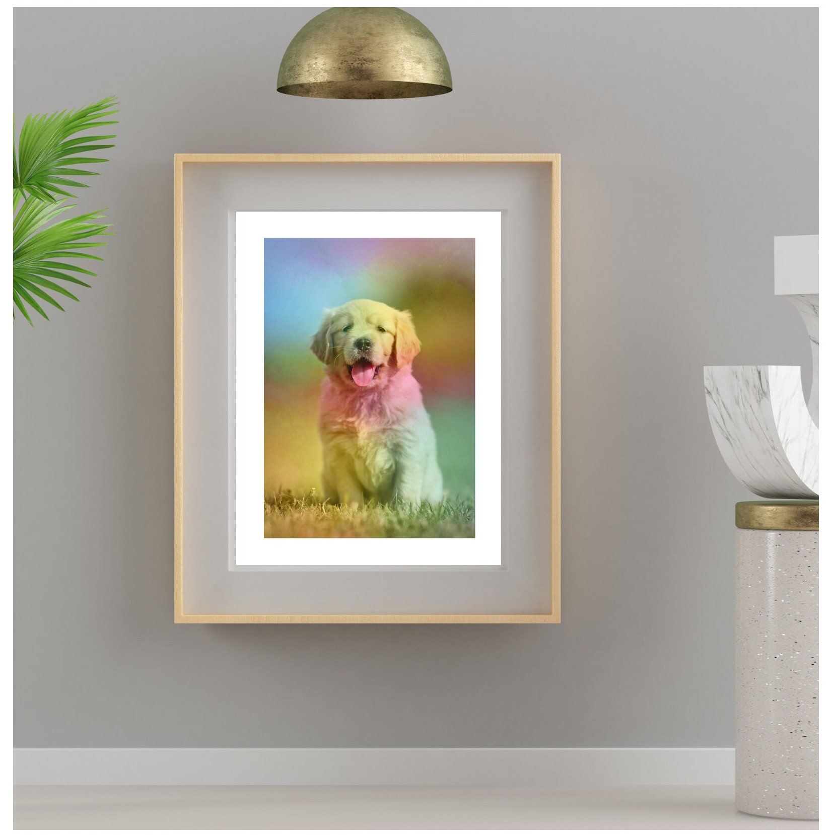 Golden Retriever Wall Art Digital Print for Dog Lover Home Decor ...