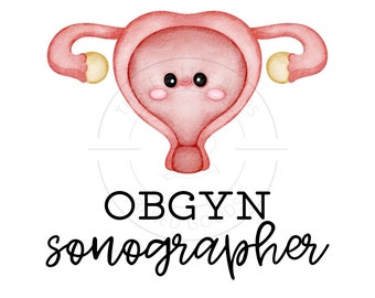 ecografista obgyn png, sublimación, acuarela, útero, ultrasonido, tecnología de ultrasonido, tecnología ob, camisa de ecografía obgyn, camisa ob, ardms