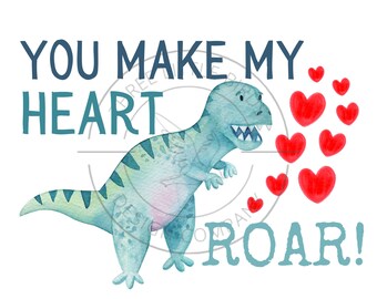 Heart Roar PNG, sublimacja, walentynki chłopca, chłopiec png, dinozaur png, walentynki dinozaura, chłopiec dinozaur, ryk dinozaura