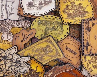 Custom Laser Engraved Leather Hat Patches: Personalized Design