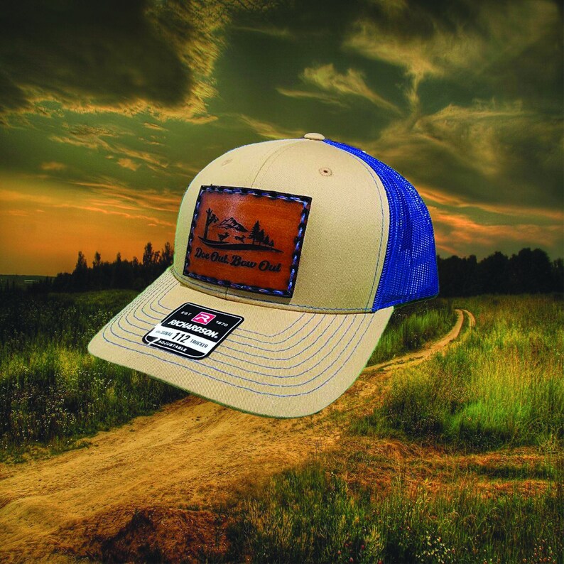 Doe Out Bow Out Hand Sewn Leather Patched Hunting Hat in Etsy