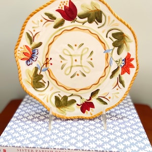 Fitz and Floyd Garden Melody salad plate.  Discontinued pattern.  excellent condition.