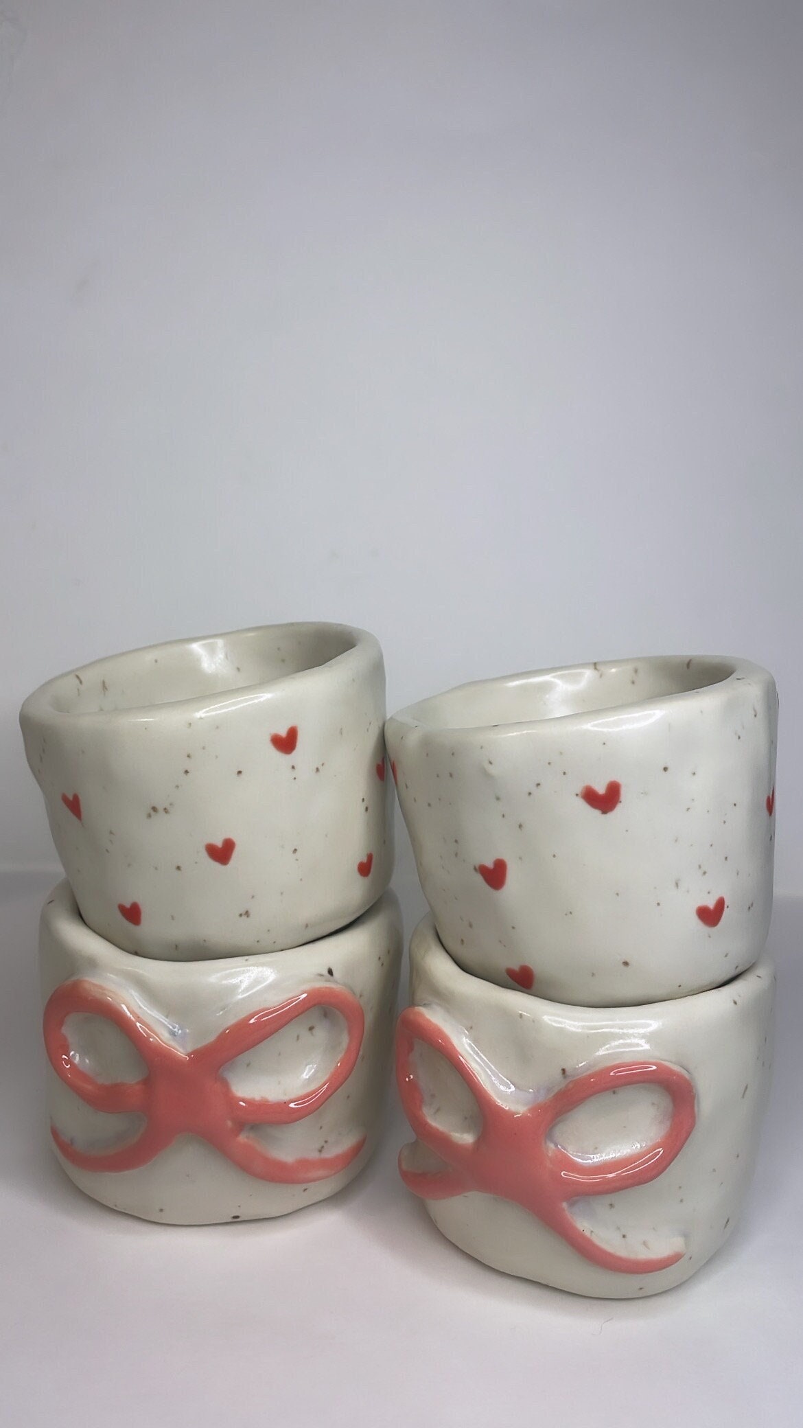 Handmade 'Love Way' Red Heart-Shaped Espresso Cup & Saucer Set - Valentine's  Ceramic Espresso Mugs – Enjoy Ceramic Art