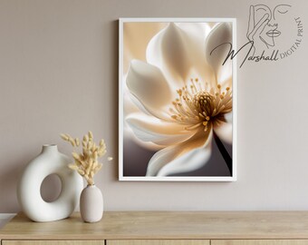 Close up blossom print, wall decor, flower prints, picture wall