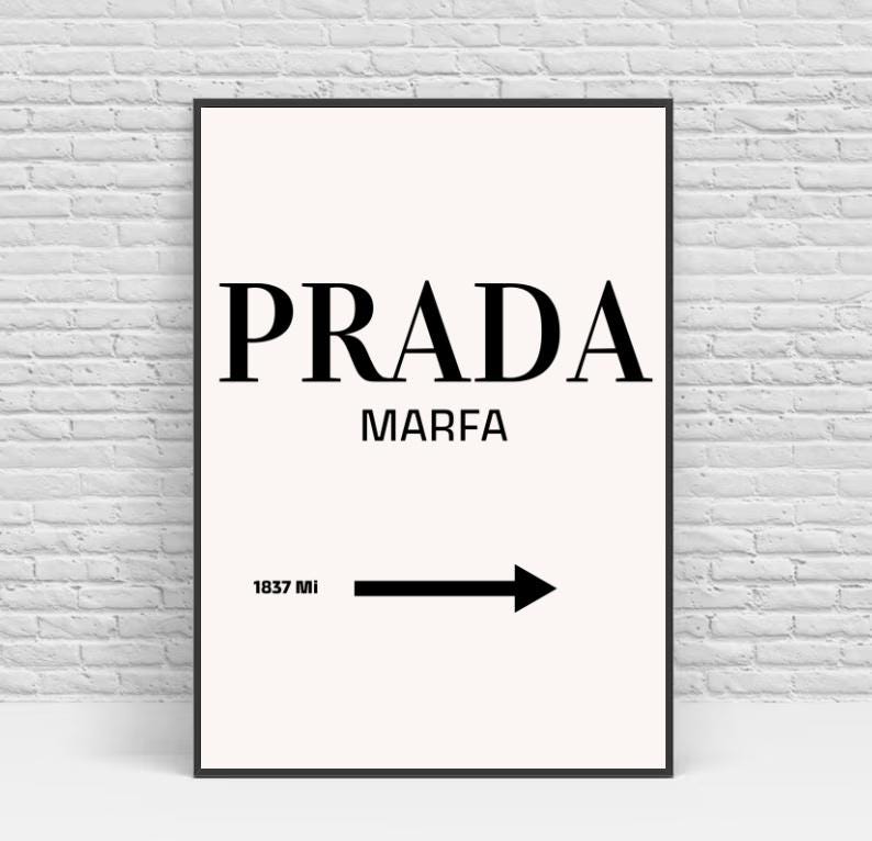 Prada Wall Art - Etsy