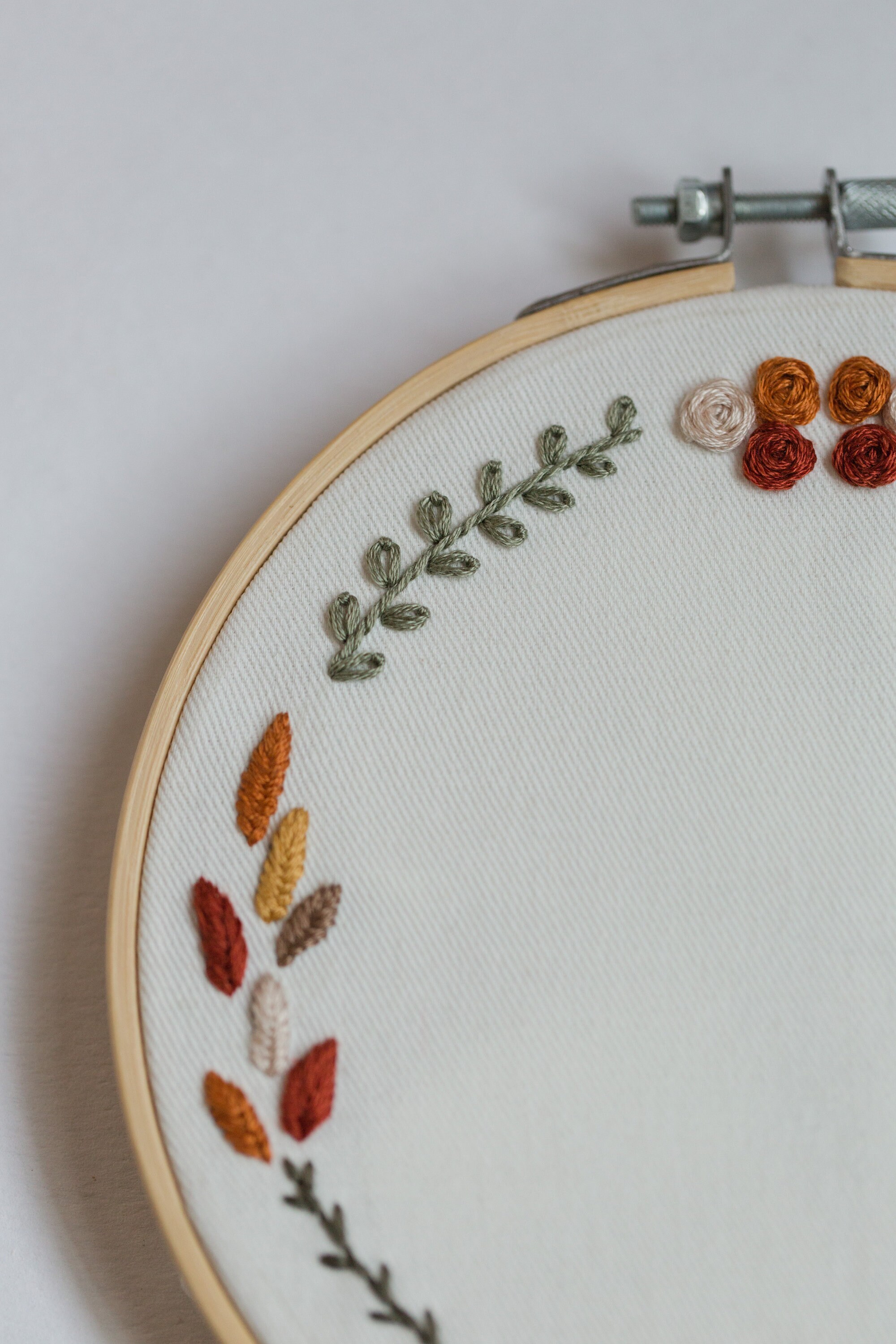 Autumn Wreath Embroidery Pattern - Etsy