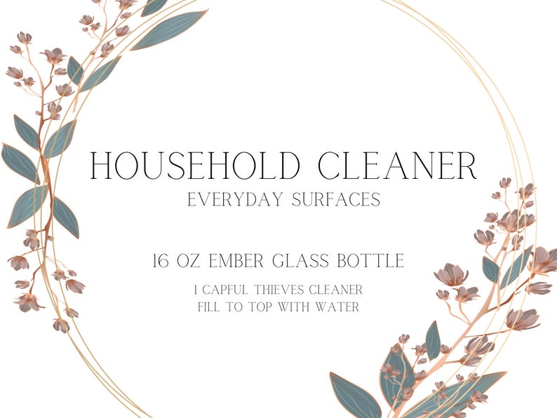 Printable Thieves Cleaning Labels Printable All Purpose - Etsy