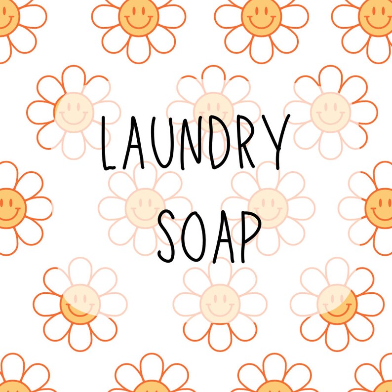 Printable Thieves Cleaning Labels, Flower, Smiley Face, Plain ...