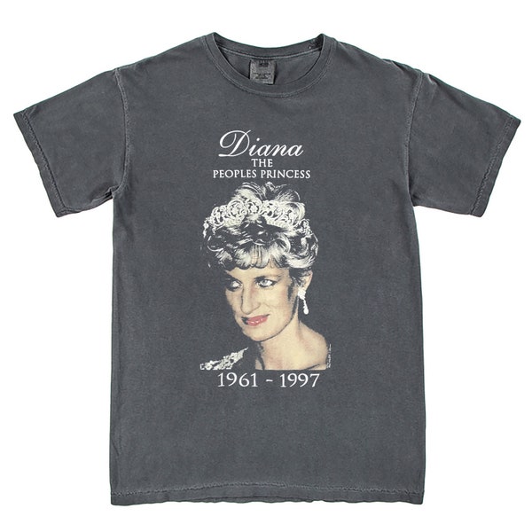 New Rare Diana The People's Princess Retro Unisex T-Shirt Vintage Style