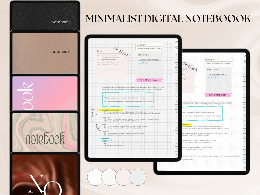 Goodnotes Notebooks With 20 Notebook Tabs Hyperlinked PDF - Etsy