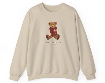 Alabama Bear Rundhalsausschnitt, Alabama Football, Alabama Crimson Tide, Universität Alabama, Alabama Tshirt, Alabama Sweatshirt, Alabama Spieltag