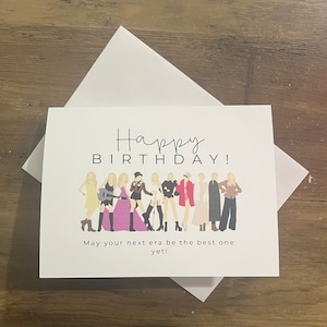 Taylor Swift Geburtstagskarte für Swift, Möge deine nächste Ära die Beste sein, Grußkarte für Sie, Geschenk für beste Freundin, ttpd